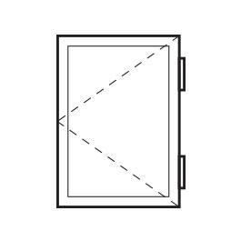 Single-plane opening